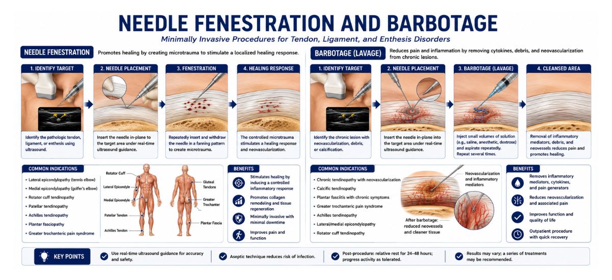 Needle Fenestration and Barbotage